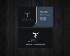 Business Card Design by chandrayaan.creative for Jordan Elite Primary Care | Design: #17412979