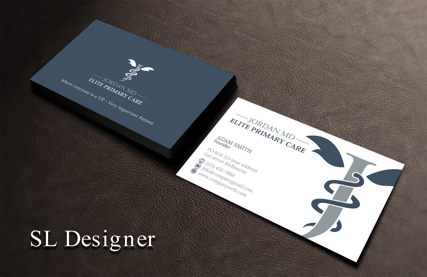 Business Card Design by SL Designer for Jordan Elite Primary Care | Design #17402719