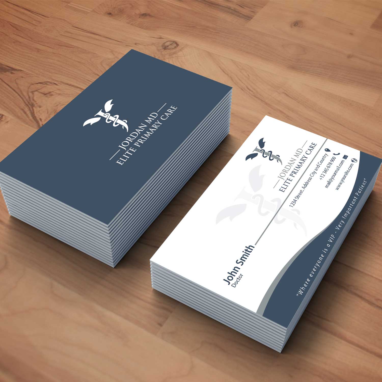 Visitenkarten-Design von oomardesigns für Jordan Elite Primary Care | Design #17405408