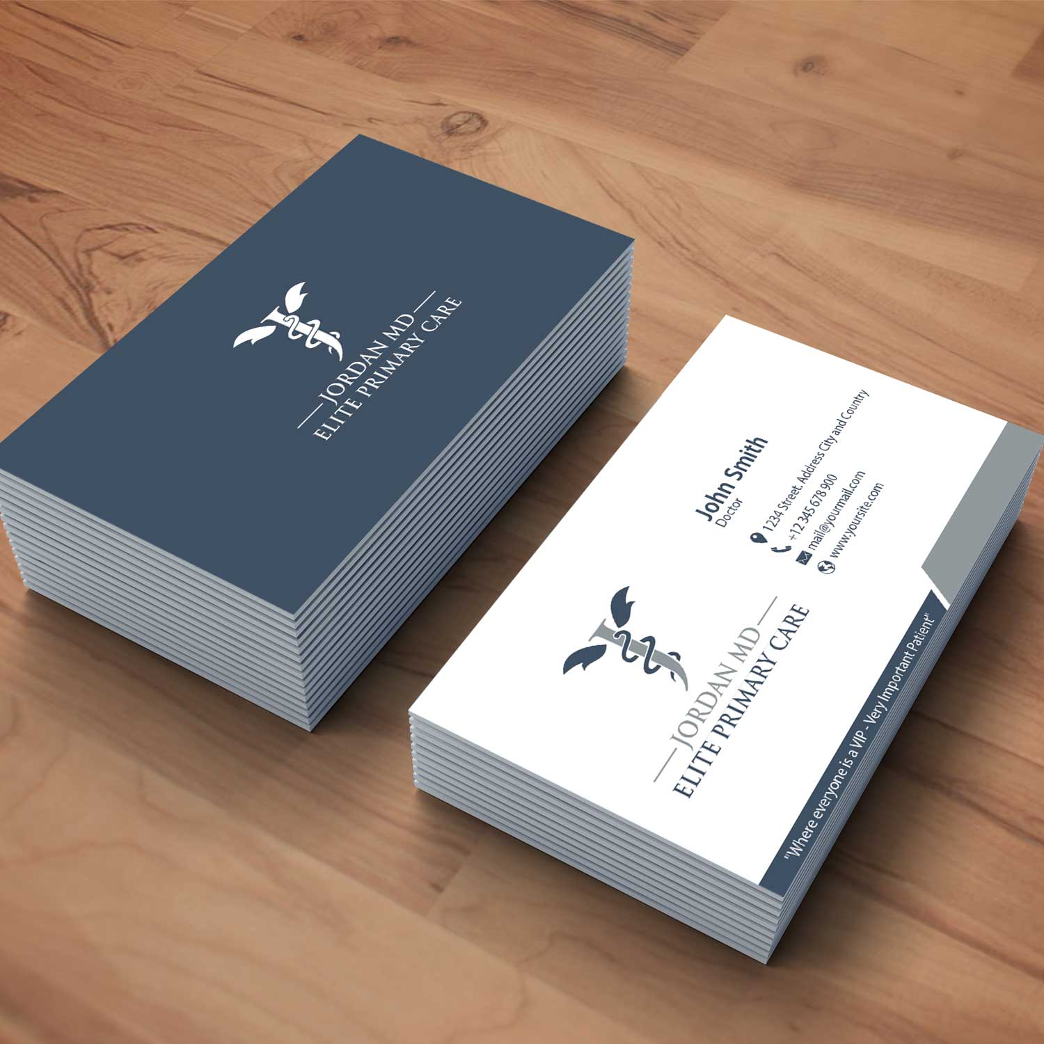 Diseño de Tarjeta de Presentación por oomardesigns para Jordan Elite Primary Care | Diseño #17405414