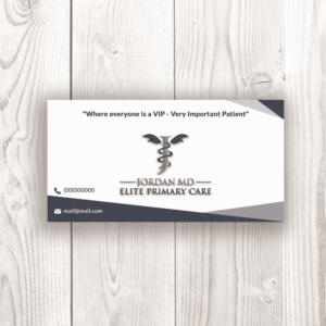 Business Card Design by StutiJ for Jordan Elite Primary Care | Design #17398780