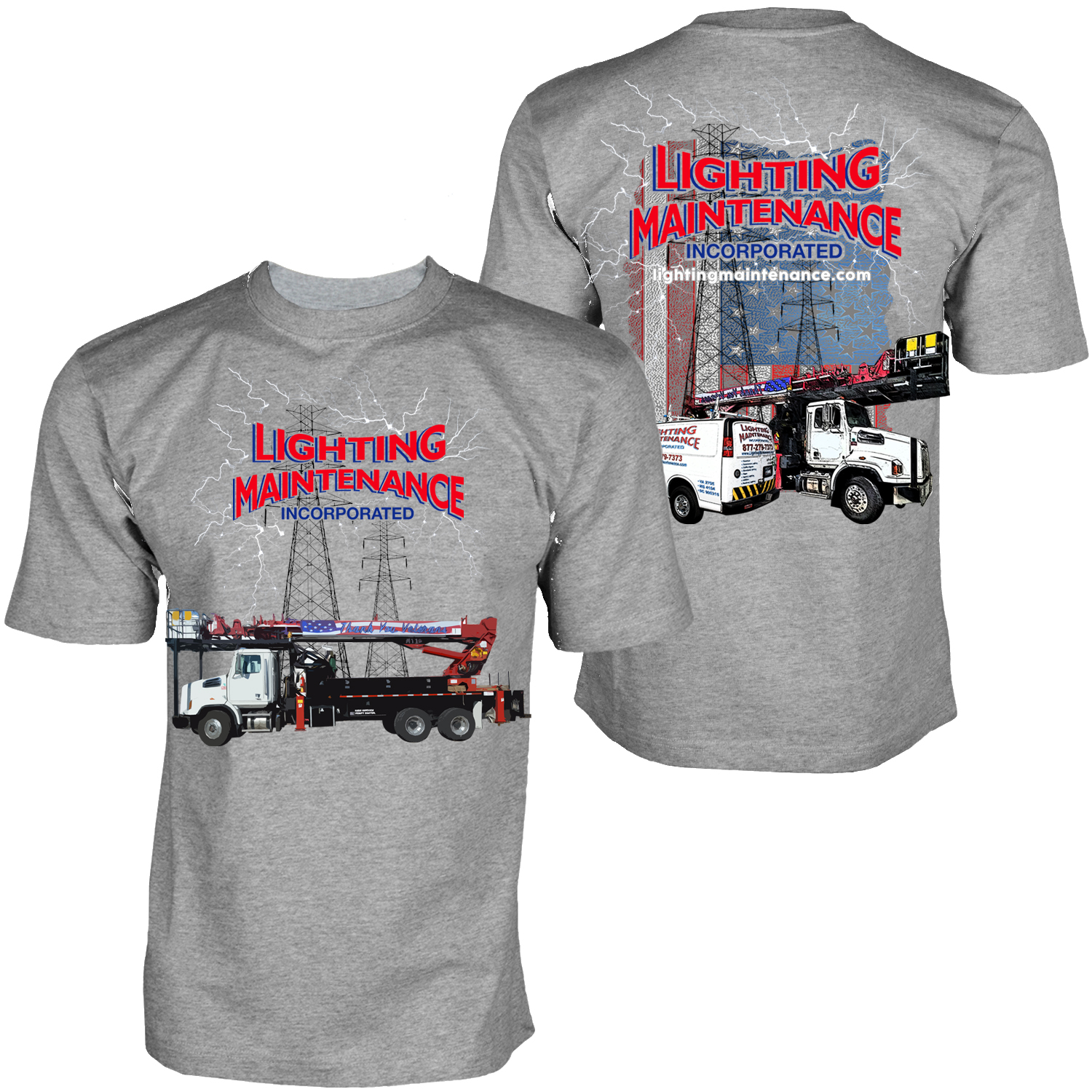 T-shirt Design by creative gravity for Lighting Maintenance Inc | Design #17575403