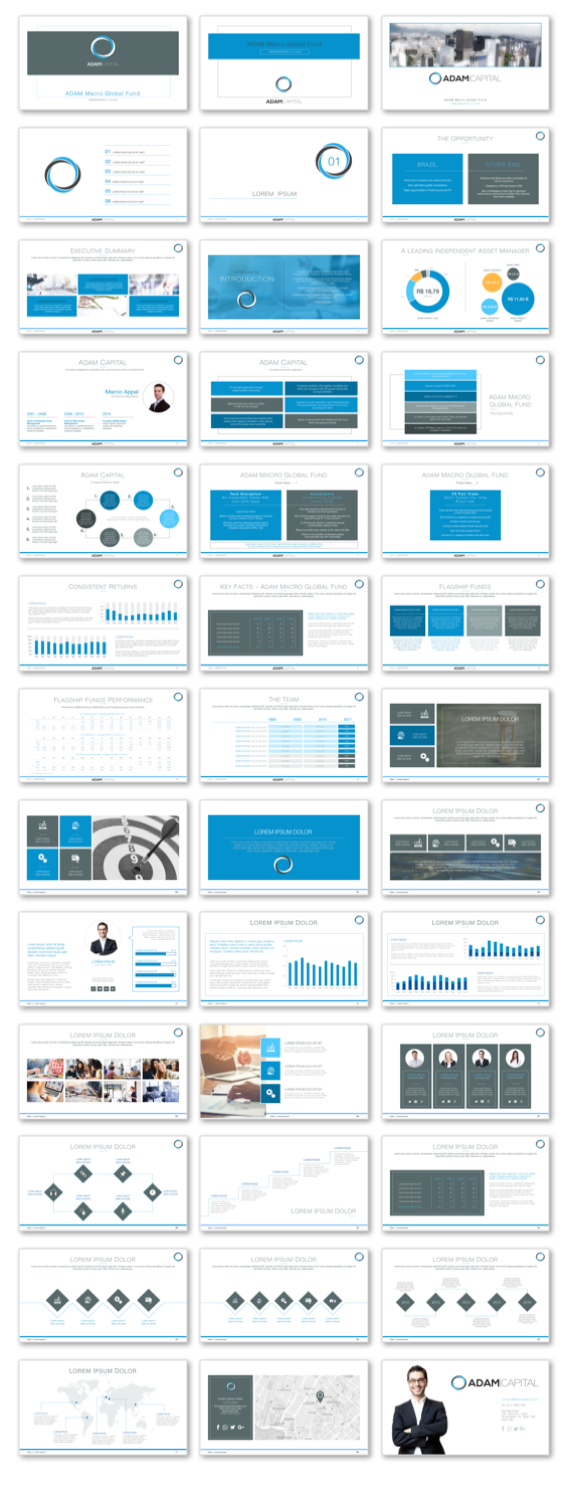 PowerPoint Design by StonyDog Design for ADAM CAPITAL | Design #17499926