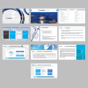 PowerPoint Design by Axmal_Etalon for ADAM CAPITAL | Design #17511389