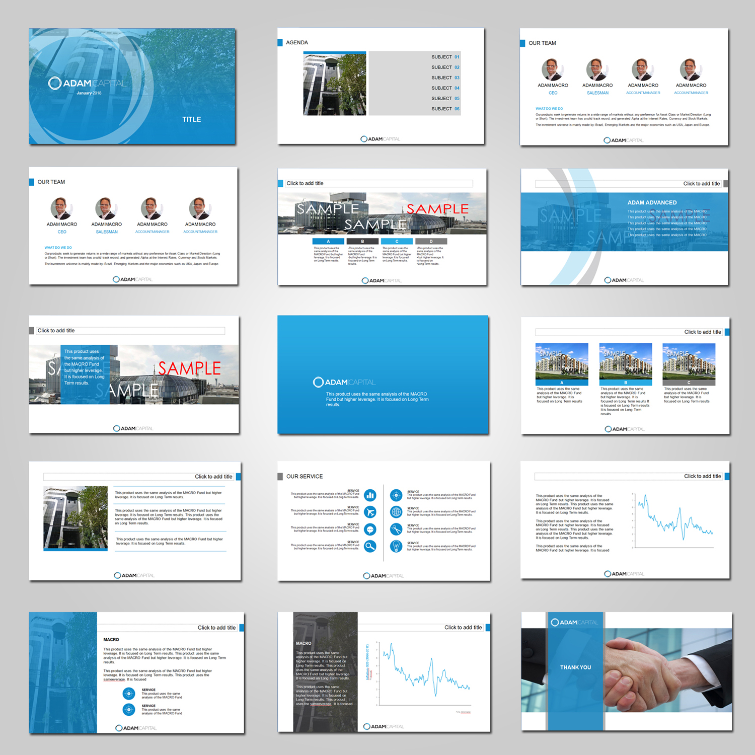 PowerPoint Design by k Tor for ADAM CAPITAL | Design #17478242