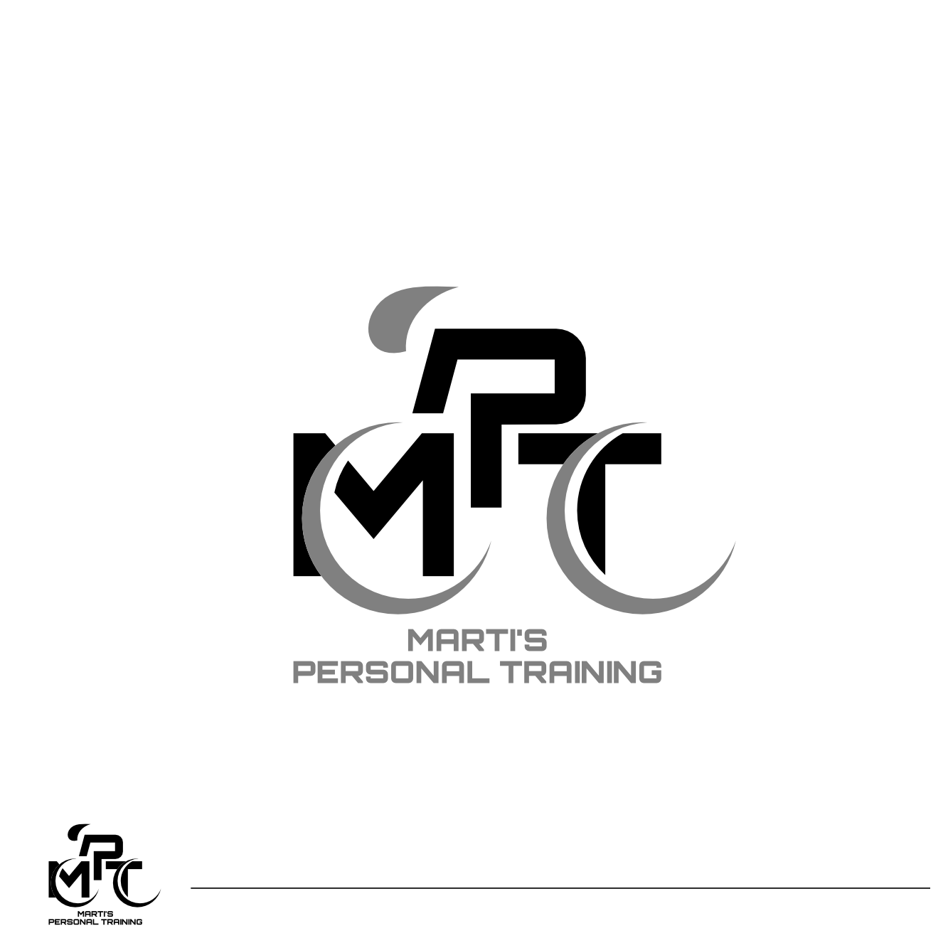 Logo Design by YOS for Marti's Personal Training MPT | Design #17488465