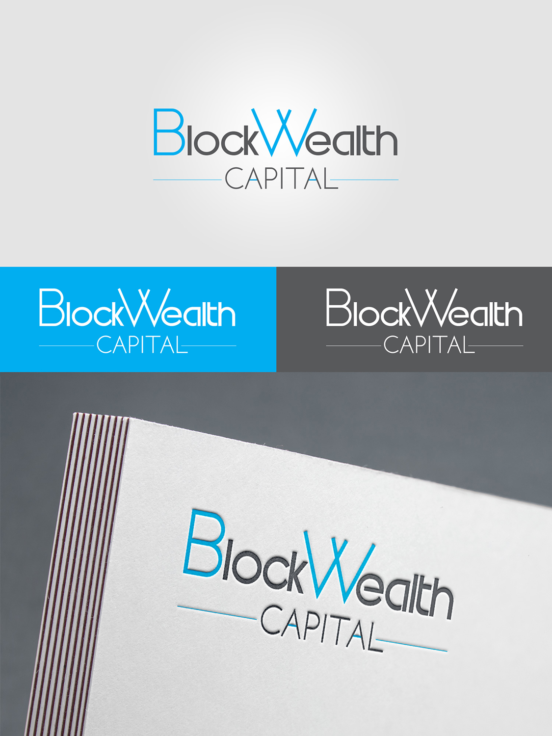 Logo Design by Hafiz Fahad Aman for BlockWealth Capital | Design #17417613