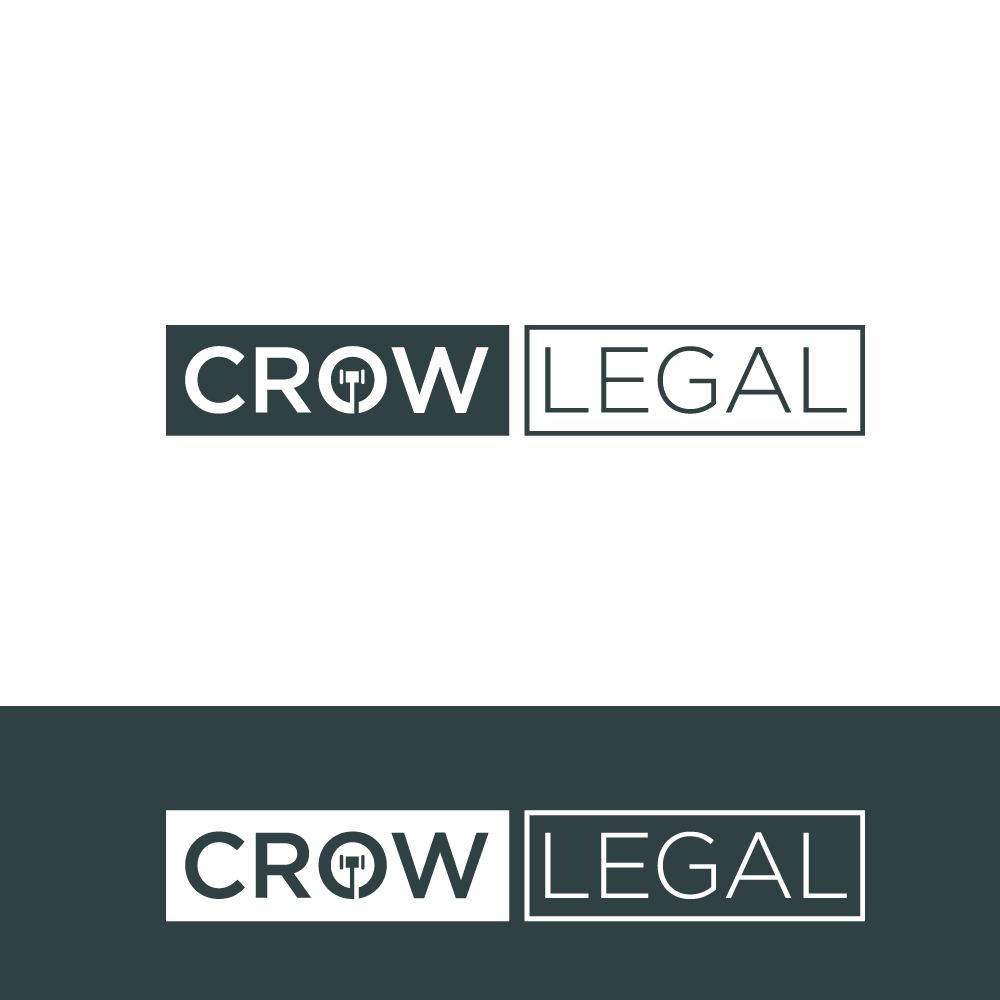 Logo Design by Sujit Banerjee for Crow Legal LLC | Design #17412564