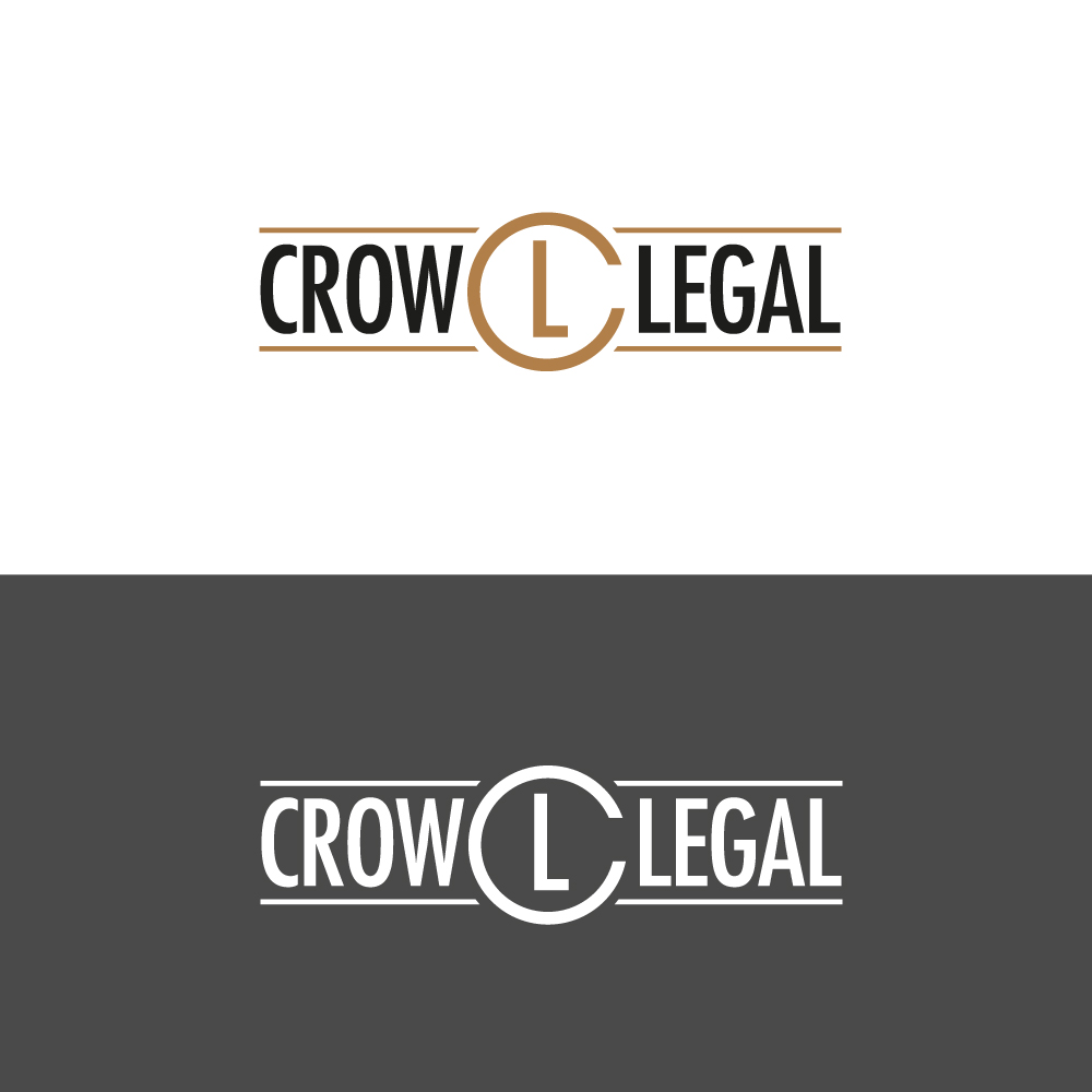 Logo Design by Sujit Banerjee for Crow Legal LLC | Design #17412567
