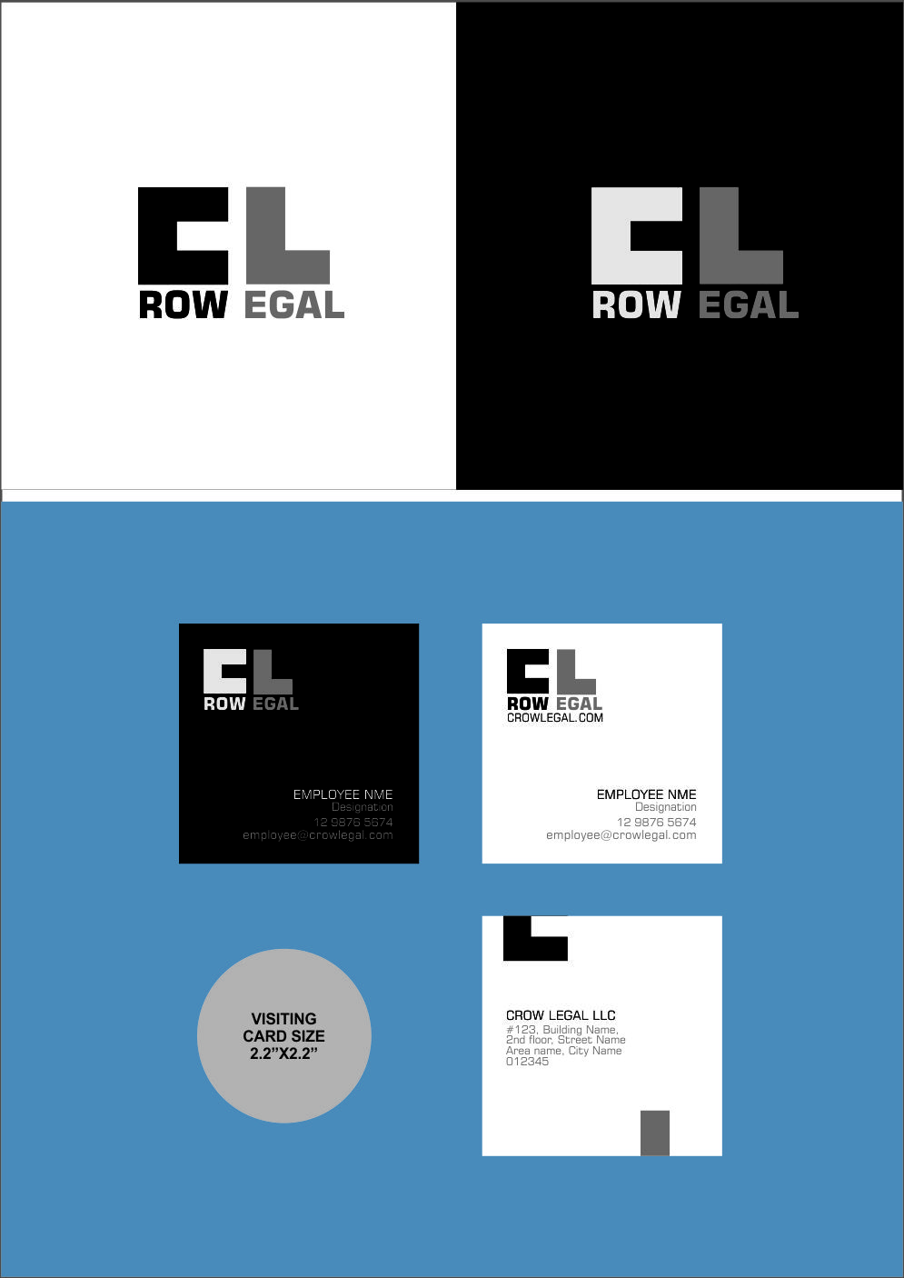 Logo Design by sandipmalpur.2611 for Crow Legal LLC | Design #17442997