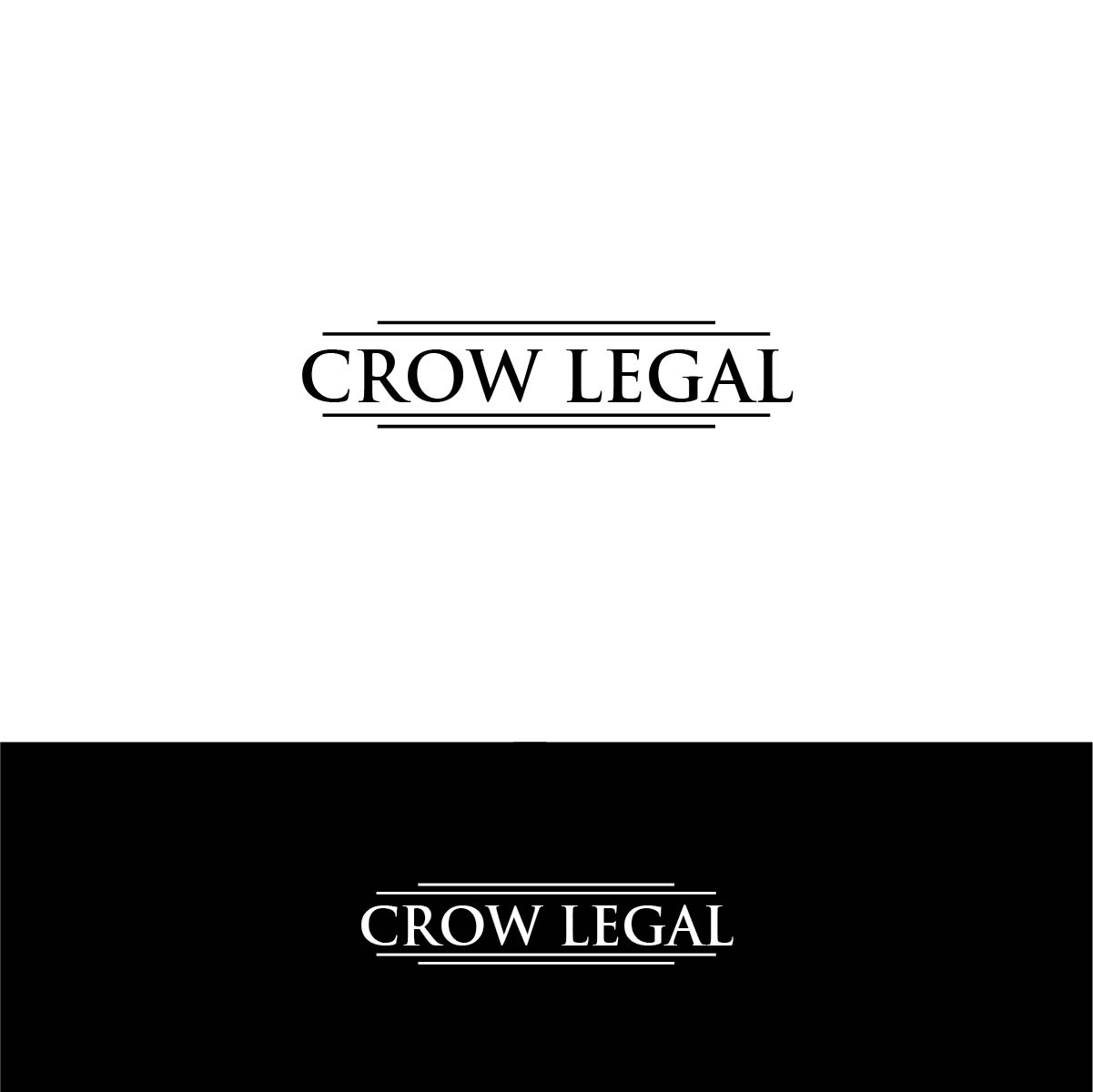 Logo Design by Deziners Zone for Crow Legal LLC | Design #17420678