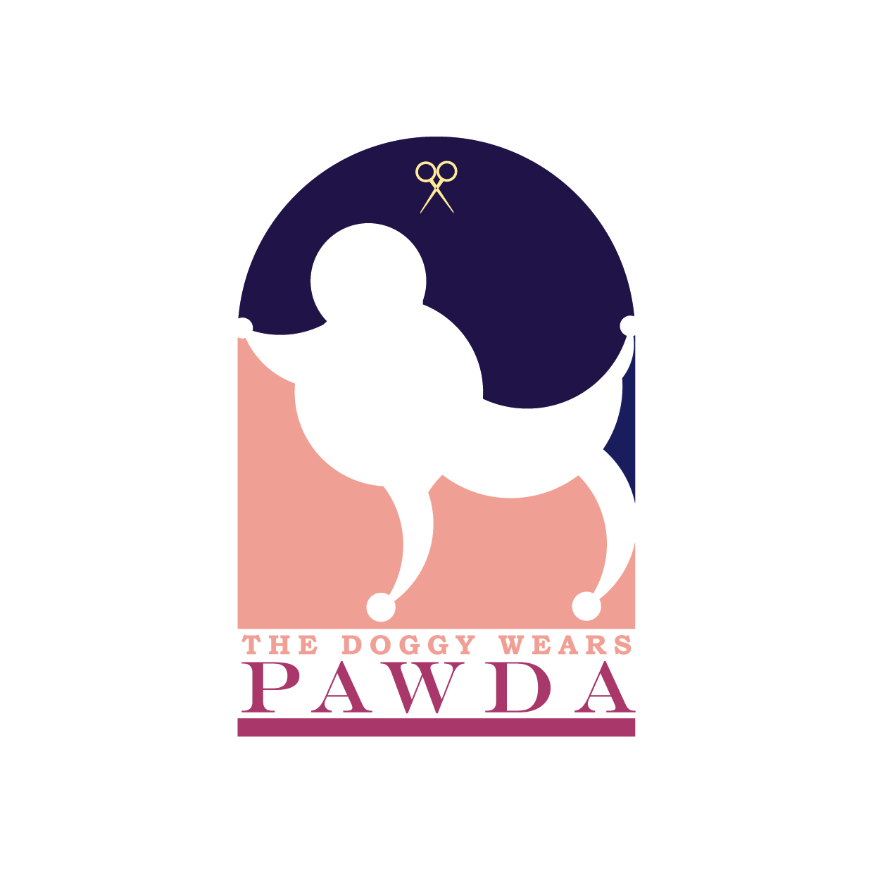 Logo Design by poncy.hanilap for The doggy wears Pawda  | Design #17538996