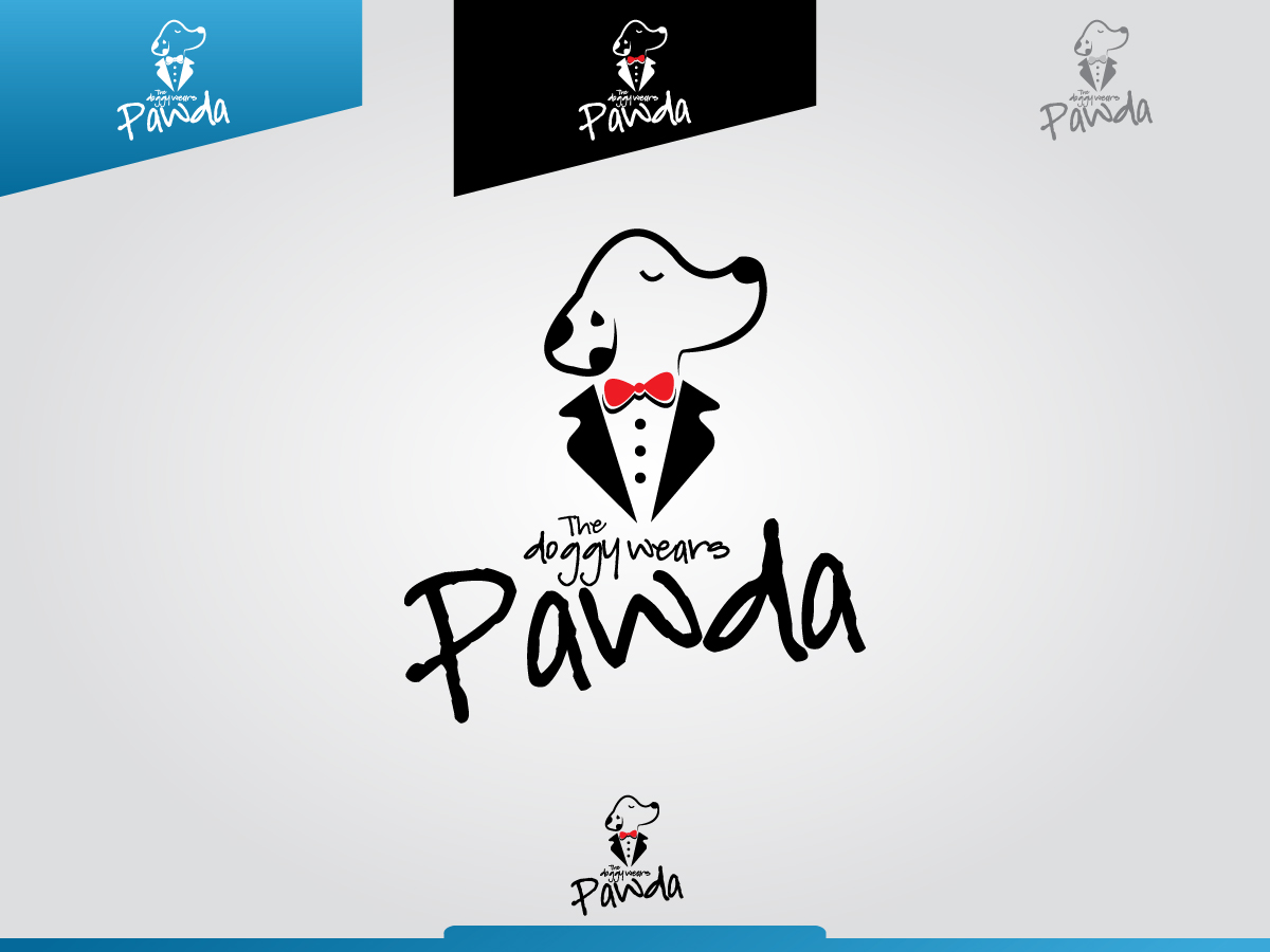 Logo Design by salahezzine for The doggy wears Pawda  | Design #17457835