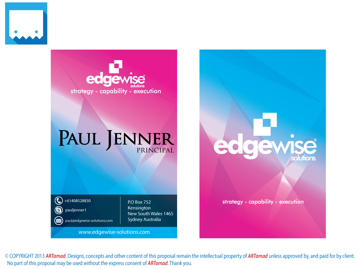 Business Card Design by ARTMD for this project | Design #2725969