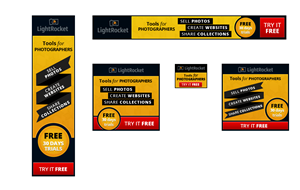 Banner ad for www.lightrocket.com - Online Service for photographers | Banner Ad Design by  Artman