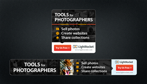 Banner ad for www.lightrocket.com - Online Service for photographers | Banner Ad Design by designhero