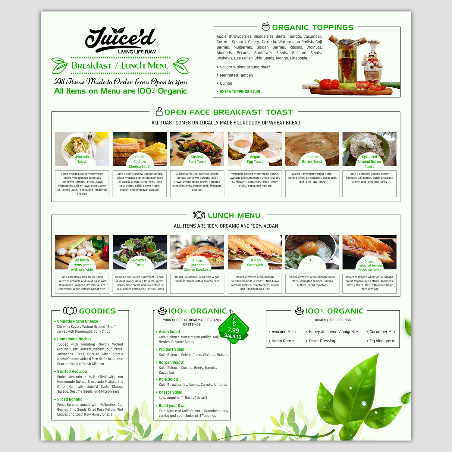 Menu Design by SAI DESIGNS for this project | Design #17443671