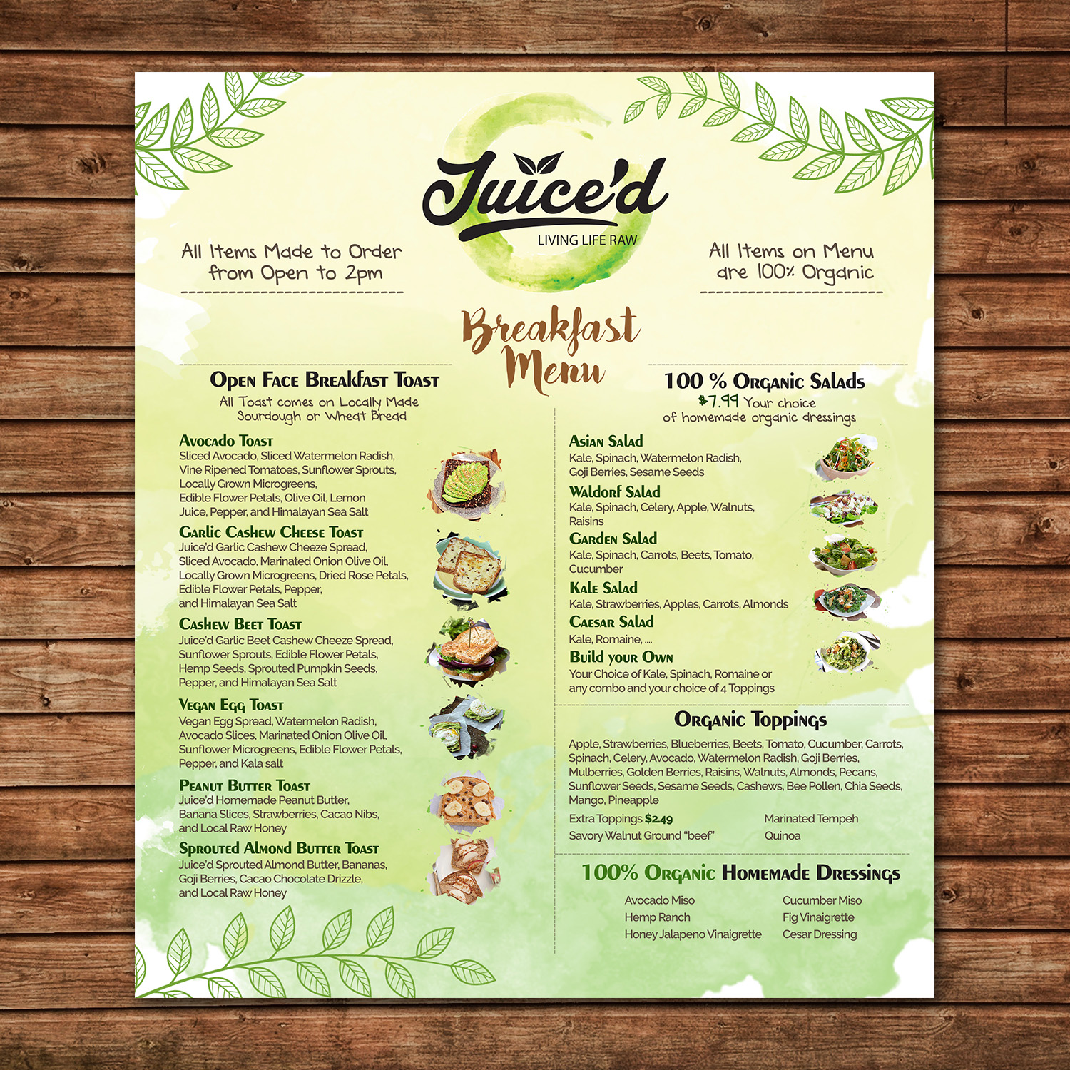 Design de Menu par Lesaba Design pour ce projet | Design #17439709