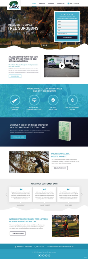 Web Design by pb for apex tree surgeons | Design: #17424543
