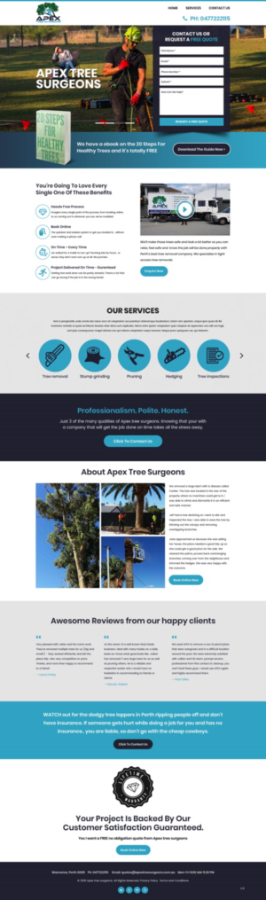 Web Design by pb for apex tree surgeons | Design: #17424544