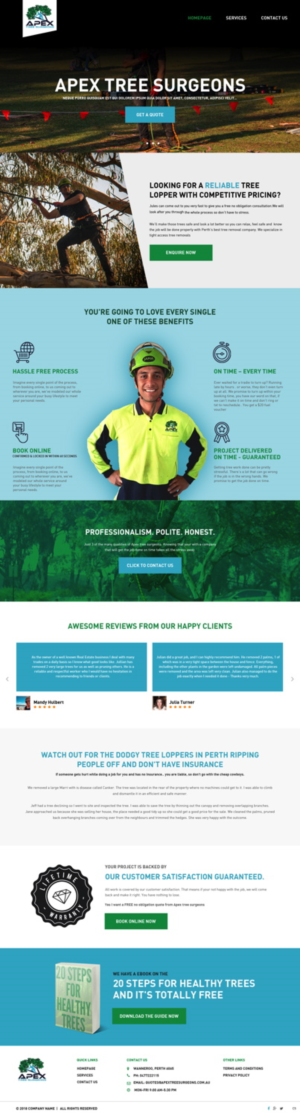 Web Design by pb for apex tree surgeons | Design: #17424545