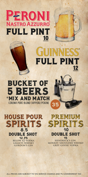 Trendy bar menu stand (4 sides) | Design de Flyer par mrmrnjr