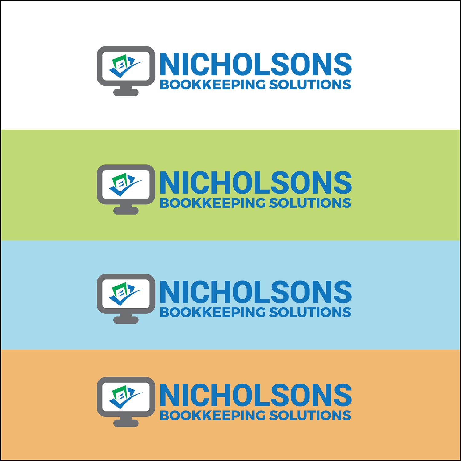 Bold Modern Bookkeeper Logo Design For Nicholsons Bookkeeping