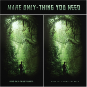 The naked jungle approach - challenging the unknown | Poster-Design von B L X C K_R X I N B O W