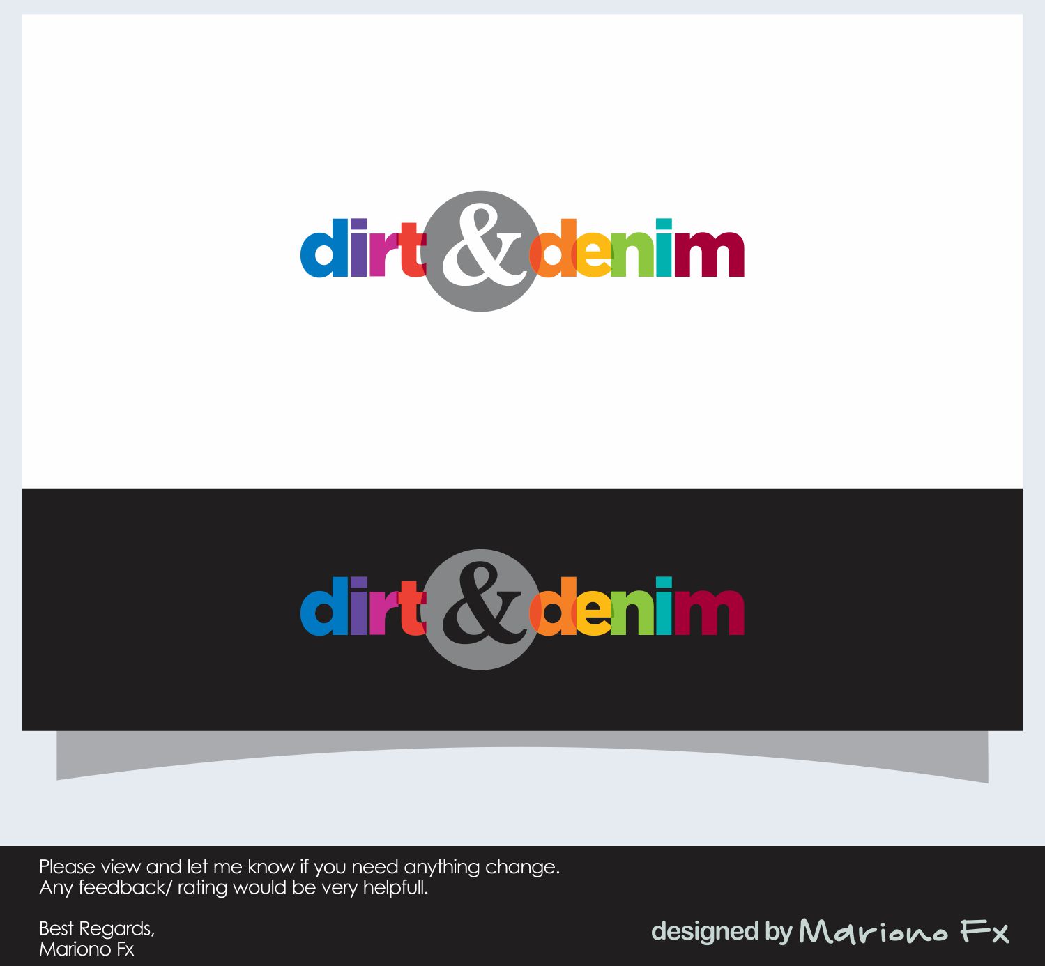 Logo Design by Mariono Fx for Dirt & Denim | Design #17430212