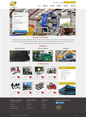 Web Design by pb for this project | Design: #2751309