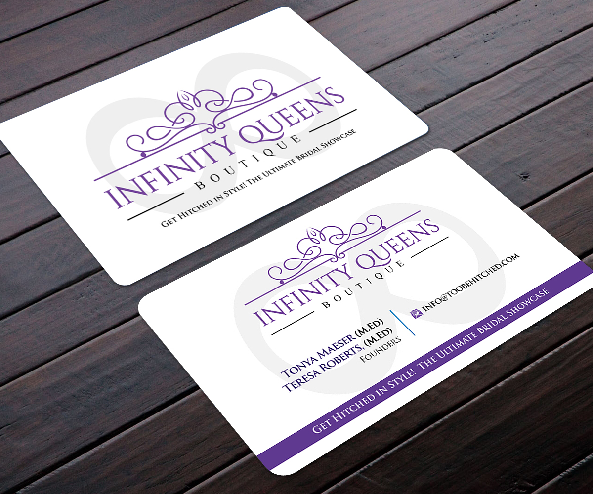 Business Card Design by Designers Hub for infinity queens boutique | Design #17444644