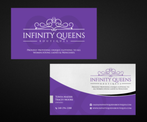 Business Card Design by Designers Hub for infinity queens boutique | Design: #17455099