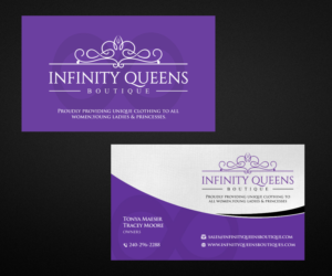 Business Card Design by Designers Hub for infinity queens boutique | Design: #17469355