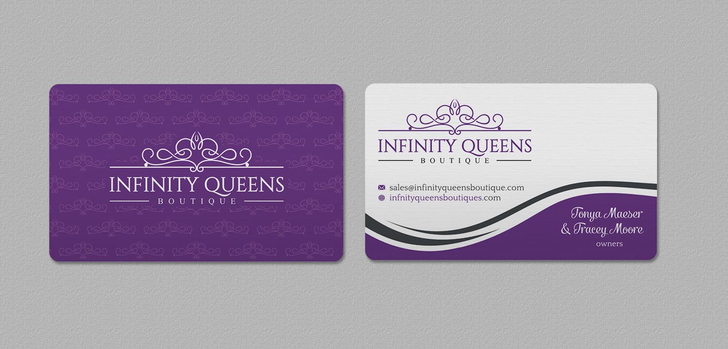 Diseño de Tarjeta de Presentación por INDIAN_Ashok para infinity queens boutique | Diseño #17449169