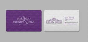 Business Card Design by INDIAN_Ashok for infinity queens boutique | Design: #17449171