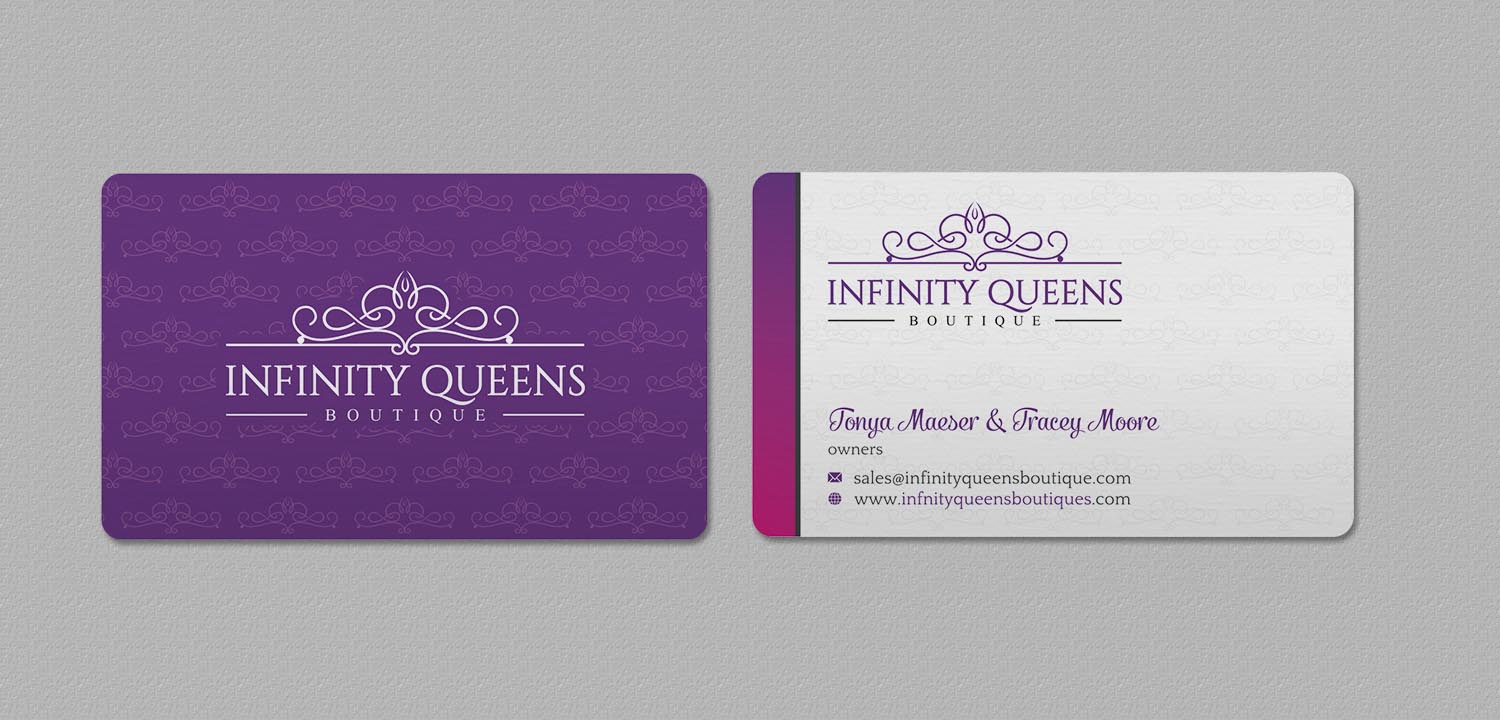Business Card Design by INDIAN_Ashok for infinity queens boutique | Design #17449172