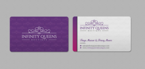 Business Card Design by INDIAN_Ashok for infinity queens boutique | Design: #17449172