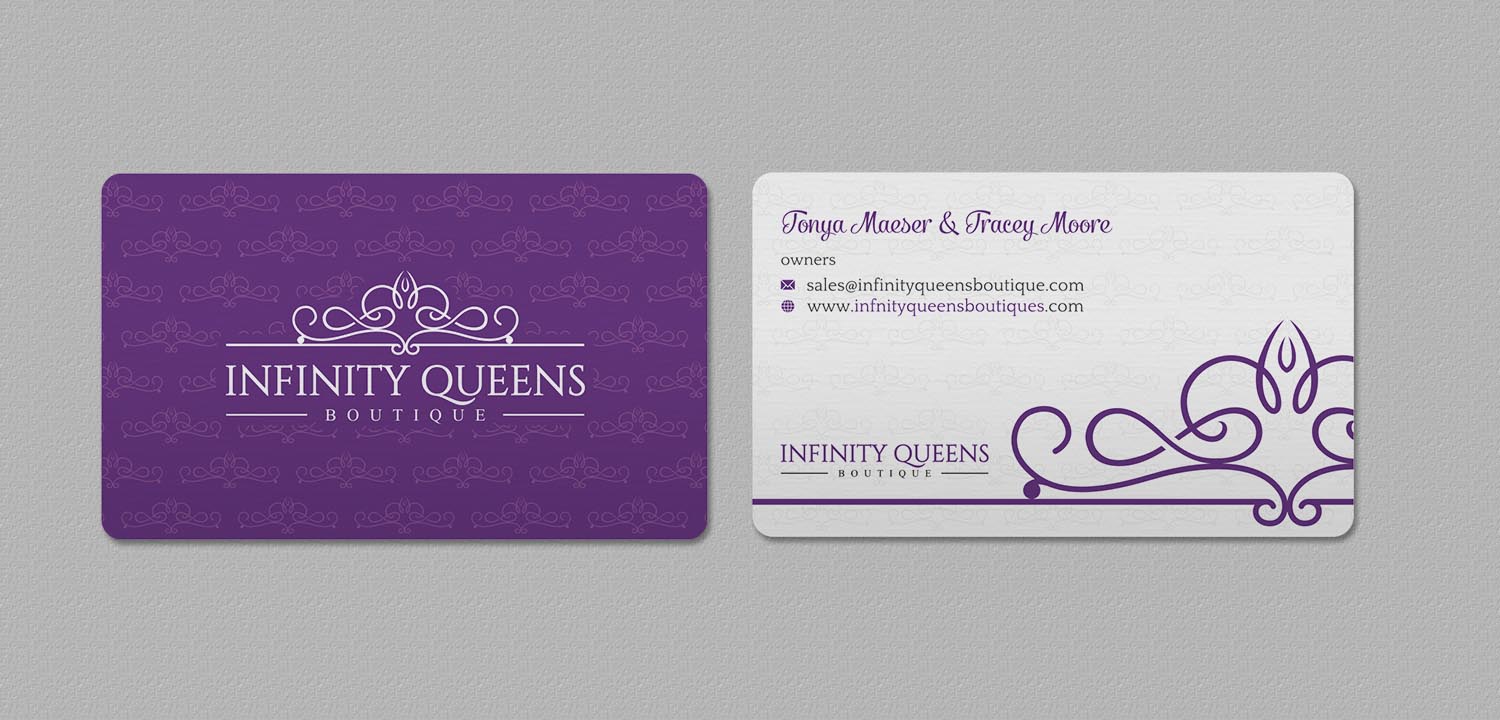 Business Card Design by INDIAN_Ashok for infinity queens boutique | Design #17449173