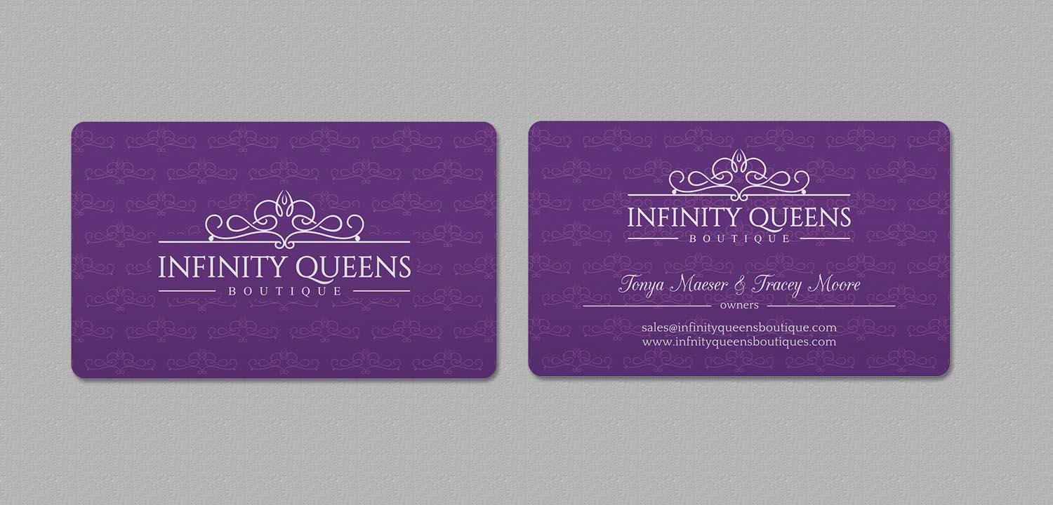 Business Card Design by INDIAN_Ashok for infinity queens boutique | Design #17449174