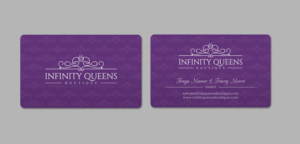 Business Card Design by INDIAN_Ashok for infinity queens boutique | Design: #17449174
