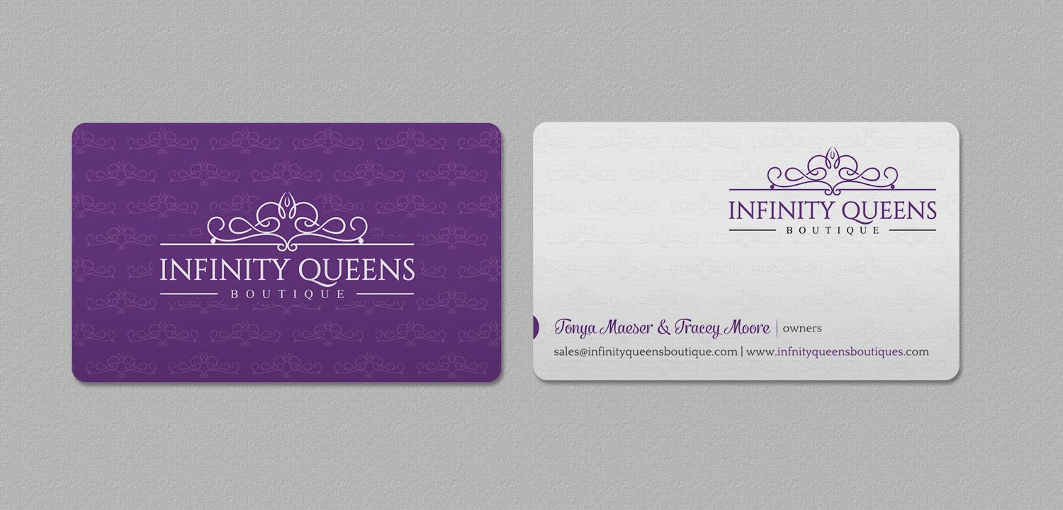 Business Card Design by INDIAN_Ashok for infinity queens boutique | Design #17449180
