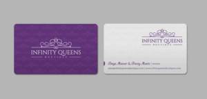 Business Card Design by INDIAN_Ashok for infinity queens boutique | Design: #17449180