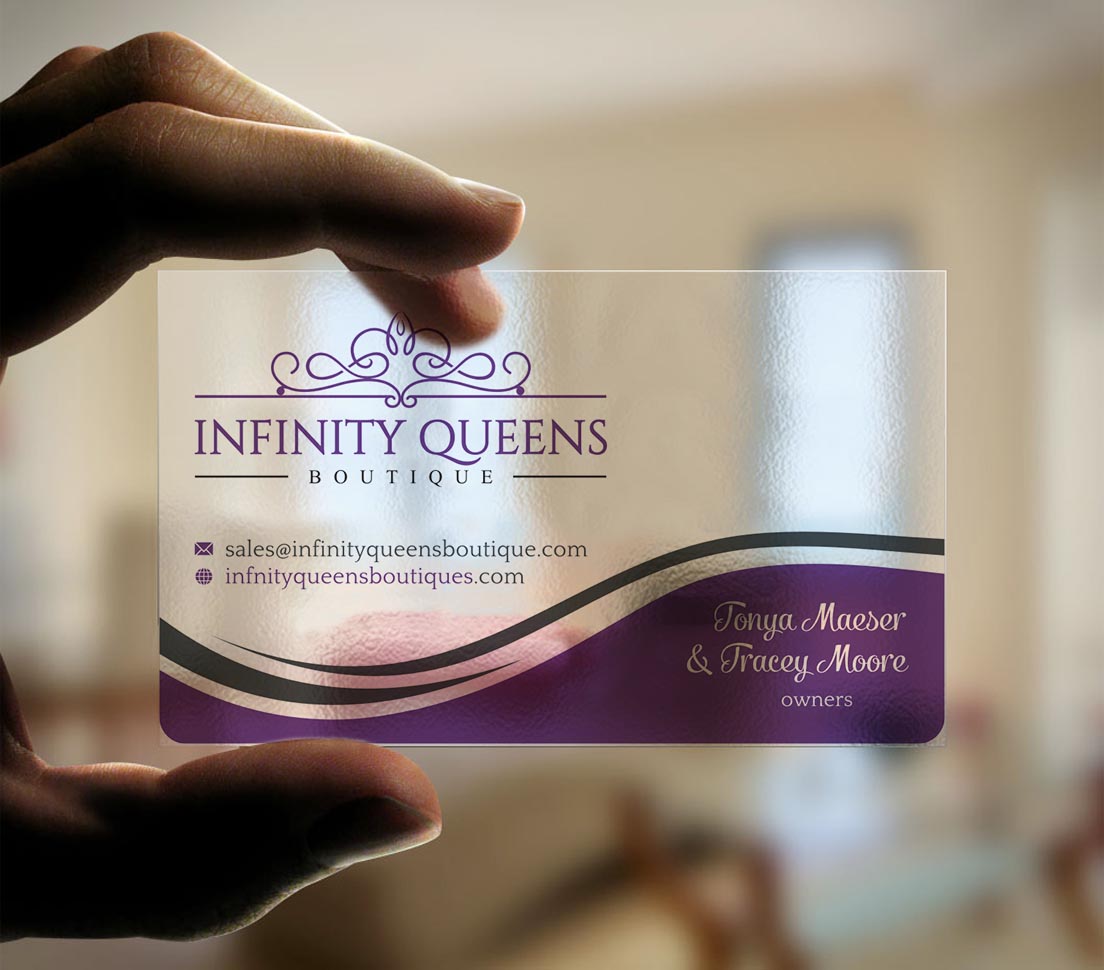 Business Card Design by INDIAN_Ashok for infinity queens boutique | Design #17449181
