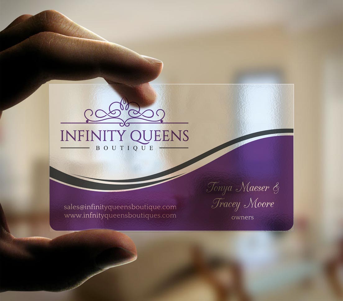 Business Card Design by INDIAN_Ashok for infinity queens boutique | Design #17449182