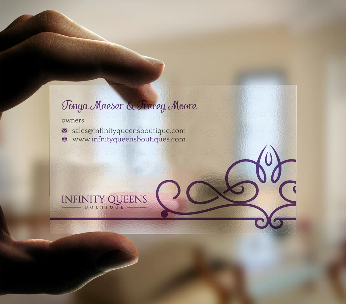 Design de Carte de Visite par INDIAN_Ashok pour infinity queens boutique | Design #17449197