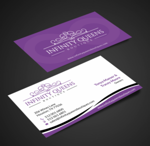 Diseño de Tarjeta de Presentación por SKYdesign para infinity queens boutique | Diseño: #17445449