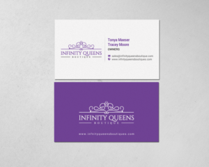 Business Card Design by chandrayaan.creative for infinity queens boutique | Design: #17449131