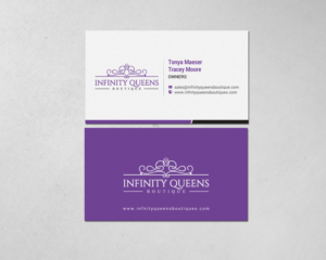 Business Card Design by chandrayaan.creative for infinity queens boutique | Design: #17449132