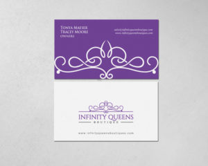 Business Card Design by chandrayaan.creative for infinity queens boutique | Design: #17449155