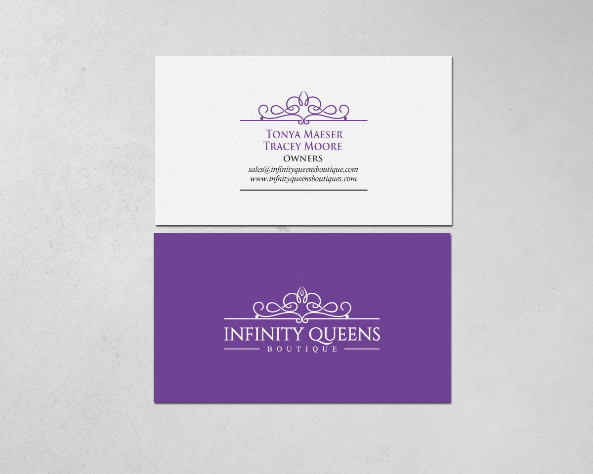 Visitenkarten-Design von chandrayaan.creative für infinity queens boutique | Design #17449156
